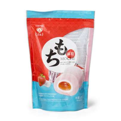 Mini mochi’s marshmallow aardbei – 8 stuks